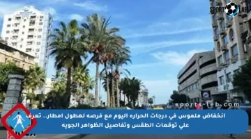انخفاض ملموس في درجات الحرارة اليوم مع فرصة لهطول أمطار.. تعرف على توقعات الطقس وتفاصيل الظواهر الجوية